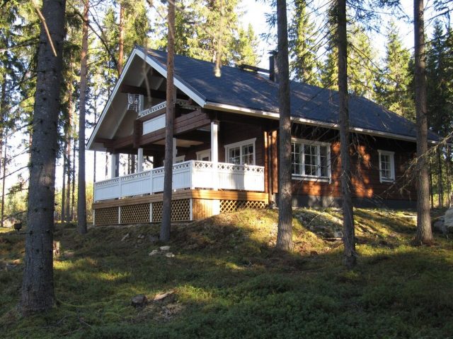 Finnish holiday cottage in the forest